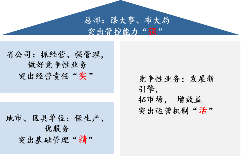 圖1 中國南方電網(wǎng)各層級組織的功能定位 圖1 中國南方電網(wǎng)各層級組織的功能定位